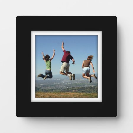 Create-your-own Black-framed Photo Plaque