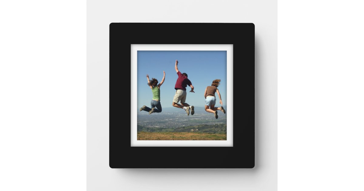 Create-Your-Own Black-Framed Photo Plaque | Zazzle