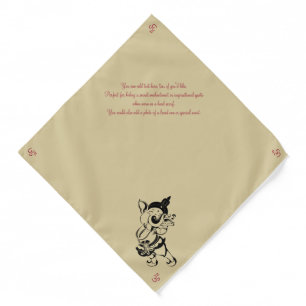 Create Your Own Black & Gold Ganesh Flute Bandana