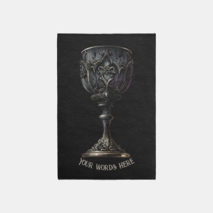Create Your Own Black Gothic Chalice Rug