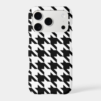 Create Your Own Black Houndstooth Iphone 18 Pro Case
