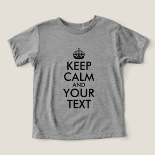 Create Your Own Black Keep Calm Toddler T-shirt