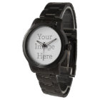 Create Your Own Black Leather Watch