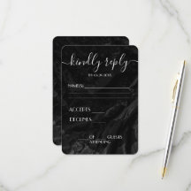 Create Your Own Black Marble Wedding