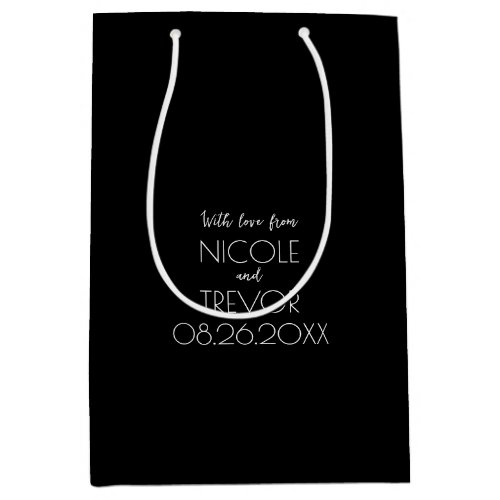 Create Your Own _ Black Medium Gift Bag