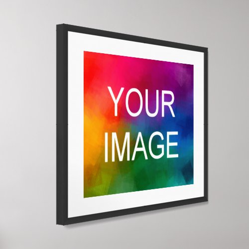 Create Your Own Black Metal Frame Photo Inset Framed Art