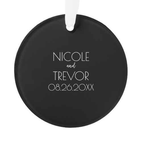 Create Your Own - Black Ornament