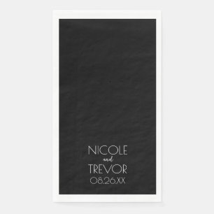 Create Your Own - Black Paper Guest Towels