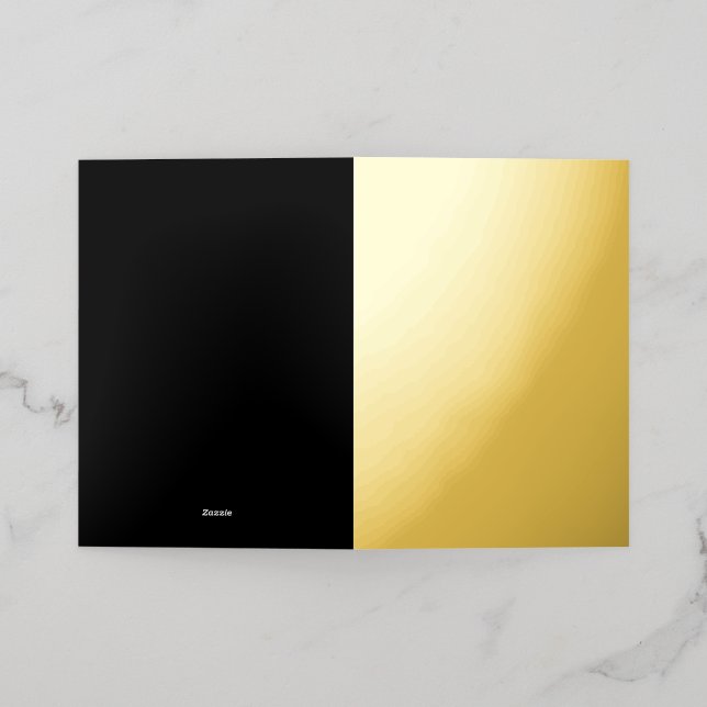  Create Your Own Black personalized greeting cards (Outside Laydown)