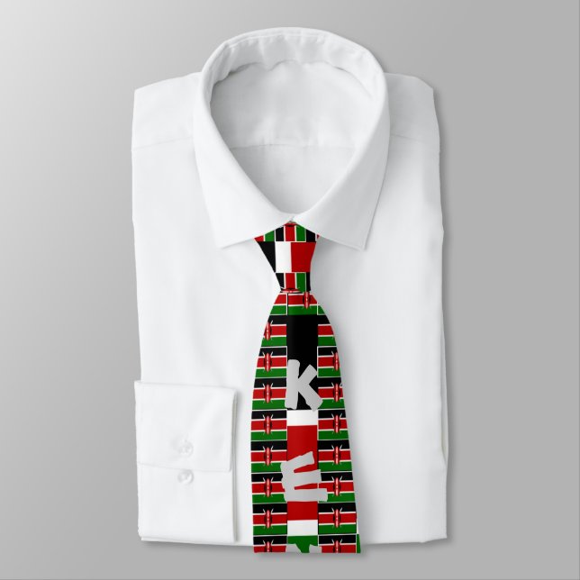 Create Your Own Black Red Green Kenyan Amazing Neck Tie (Tied)