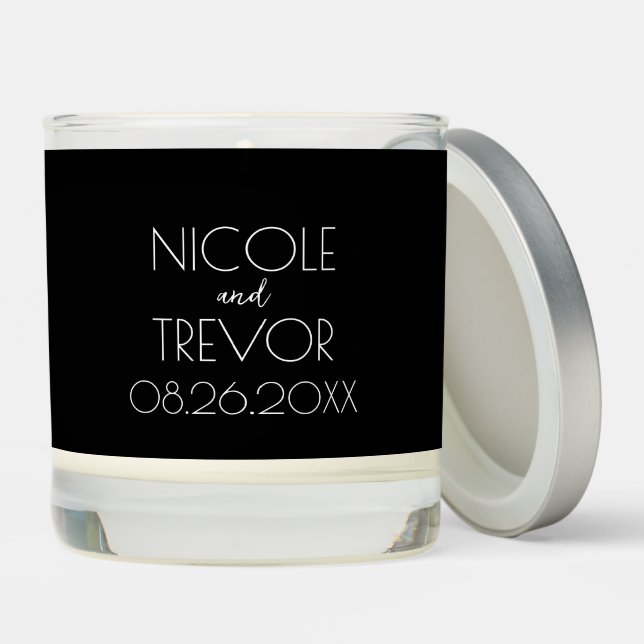 Create Your Own - Black Scented Candle (Lid)