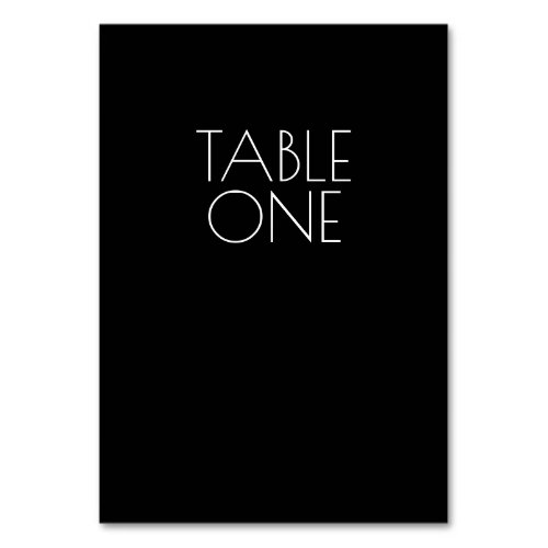 Create Your Own _ Black Table Number