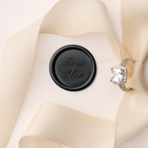 Create Your Own Black Thank You Wedding Wax Seal Stamp
