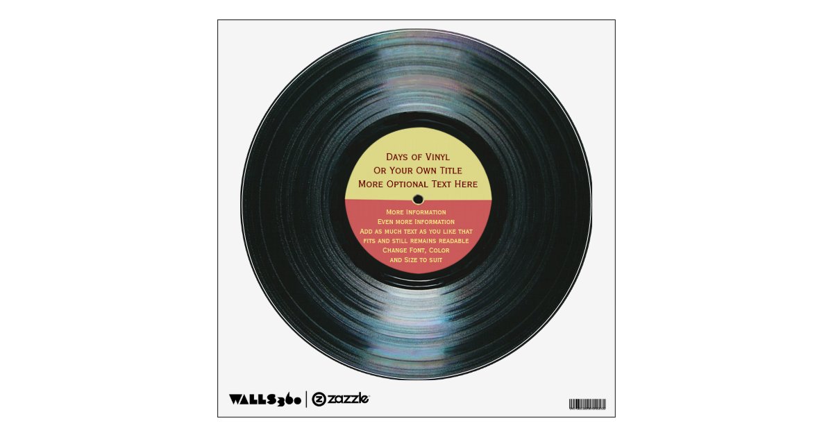 What size is the label on a vinyl record