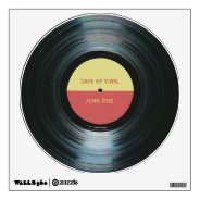 Create Your Own Black Vinyl Record Label Decal at Zazzle