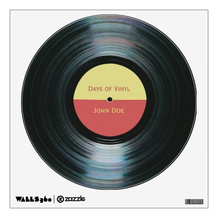 Create Your Own Black Vinyl Record Label Decal | Zazzle.com