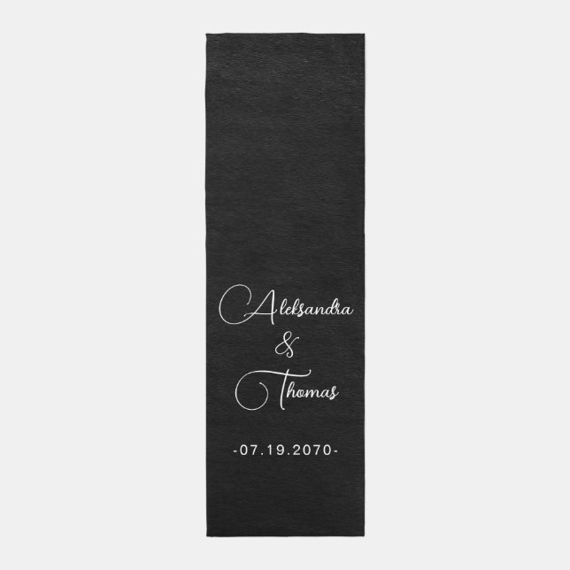  Create Your Own Black Wedding Aisle Runner Rug (Front (Vertical))