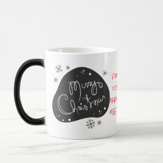 Create Your Own Black & White Merry Christmas Color Morph Mug