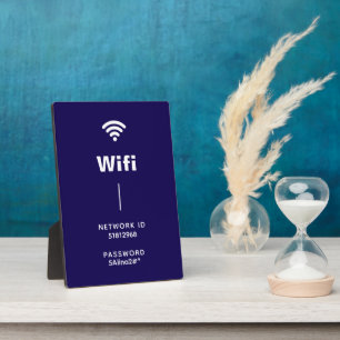 Create Your Own Black & White Simple Wifi  Plaque