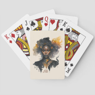 Create Your Own Black Witch Poker Cards