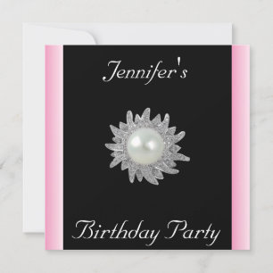 Create Your Own Black with Jewel Invitation