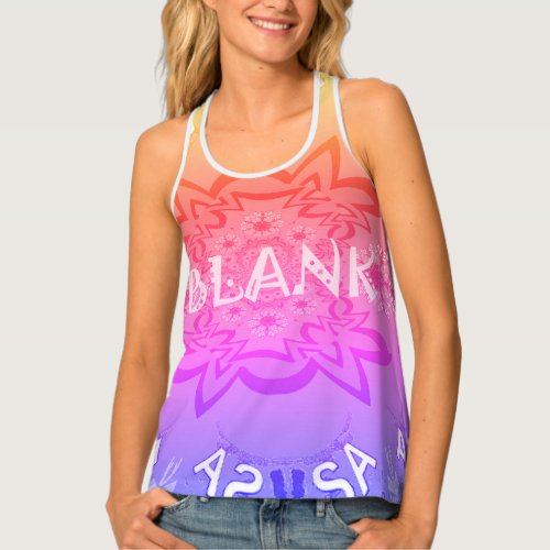 Create Your Own Blank T All_Over Print Racerback Tank Top