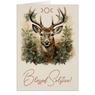 Create Your Own Blessed Forest Solstice Stag Cards
