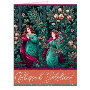 Create Your Own Blessed Solstice Garden Maidens Cards