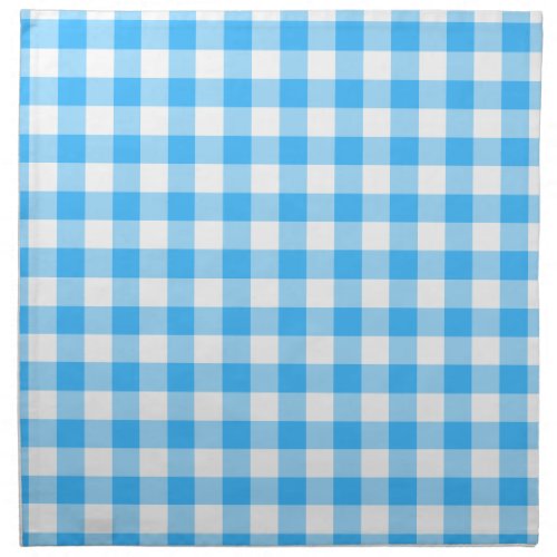 Create Your Own Blue Gingham Country Wedding Cloth Napkin