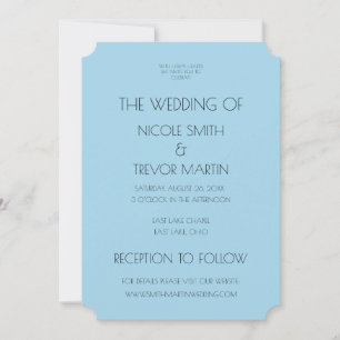 Create Your Own - Blue Invitation