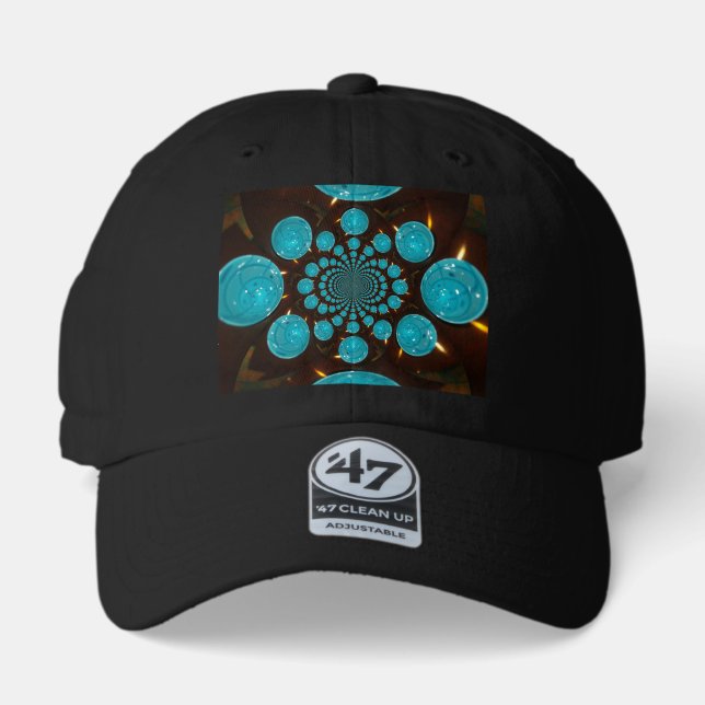 Create Your Own Blue Lights Kaleidoscope   47 Brand Hat (Front)