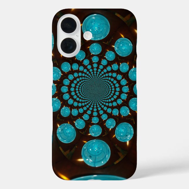 Create Your Own Blue Lights Kaleidoscope  Case-Mate iPhone Case (Back)