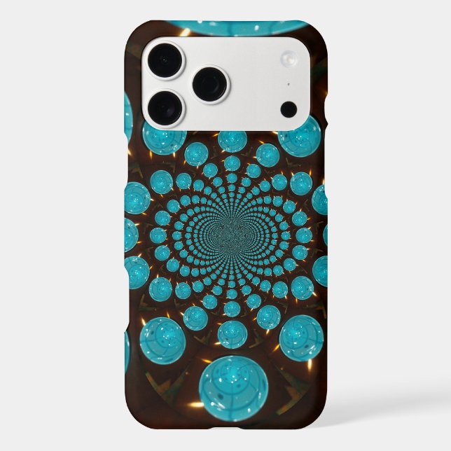Create Your Own Blue Lights Kaleidoscope  Case-Mate iPhone Case (Back)
