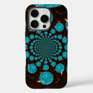 Create Your Own Blue Lights Kaleidoscope  iPhone 16 Pro Case