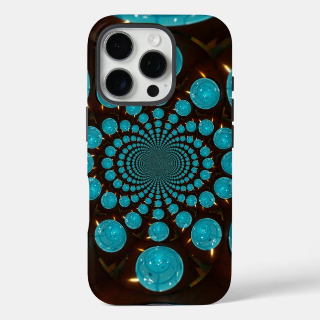 Create Your Own Blue Lights Kaleidoscope  Case-Mate iPhone Case (Back)