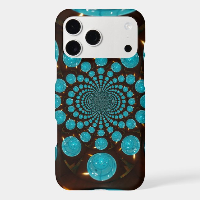 Create Your Own Blue Lights Kaleidoscope  Case-Mate iPhone Case (Back)