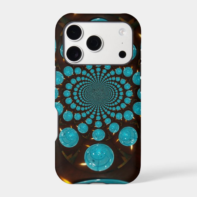 Create Your Own Blue Lights Kaleidoscope  Case-Mate iPhone Case (Back)