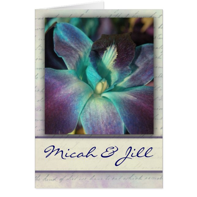 Create your own blue orchid design (Front)