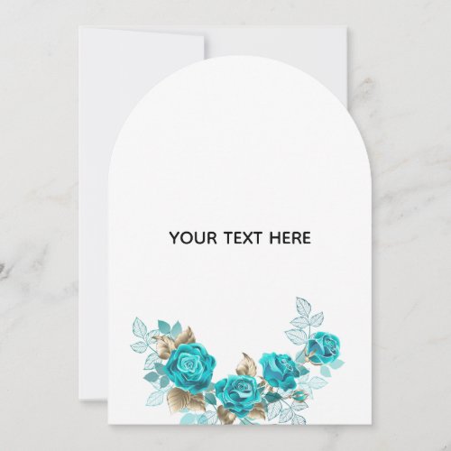Create Your Own Blue Rose Elegant Save The Date