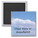 Create Your Own Blue Sky Magnet at Zazzle