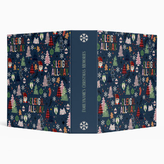 Create Your Own Blue Sleigh All Day Gnomes 3 Ring Binder