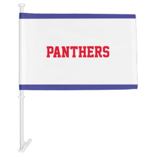 Create Your Own Blue Stripe Car Flag