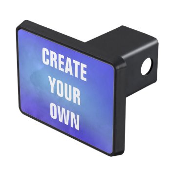 Create Your Own Blue Watercolor Painting Trailer Hitch Cover by JacoChartres at Zazzle