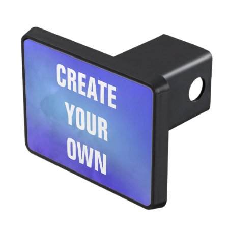 Create Your Own Blue Watercolor Painting Trailer Hitch Cover