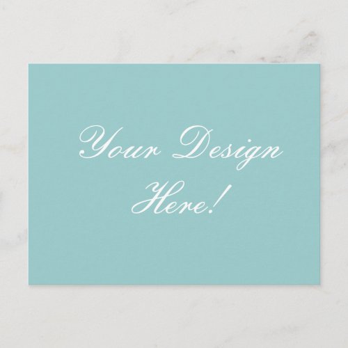Create Your Own Blue Wedding Announcement Card