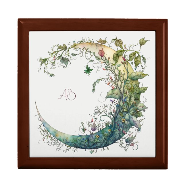 Create Your Own Boho Floral Moon Gift Box (Front)