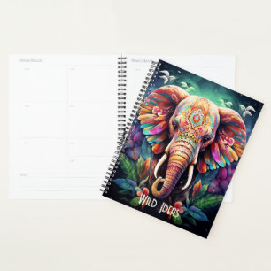 Create Your Own Boho Jungle Elephant Planner