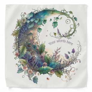 Create Your Own Boho Wildflower Ivy Moon Bandana