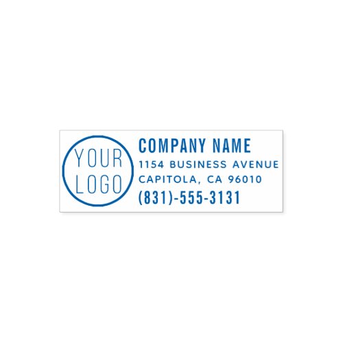 Create Your Own Bold Company Logo Return Address Self_inking Stamp
