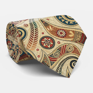 Create Your Own Bold Festive Tribal Autumn Neck Tie